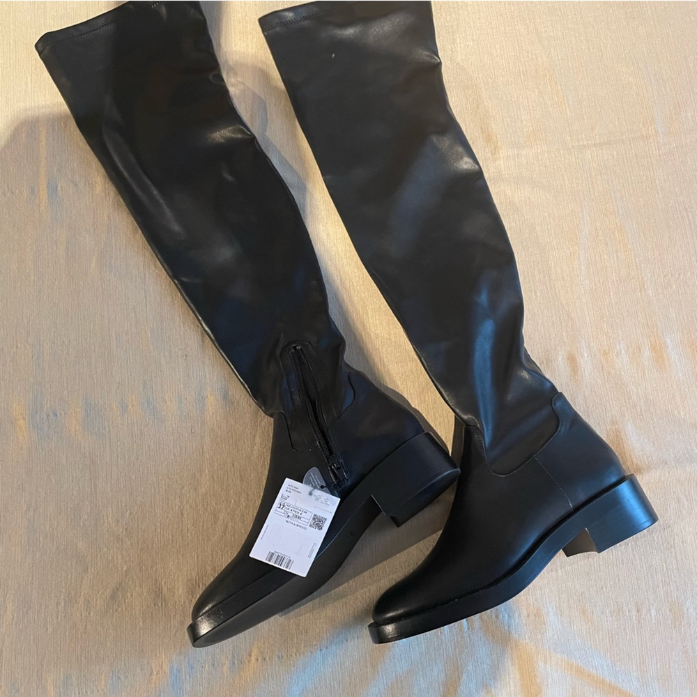 Used Women’s Mango Black over the Knee Boots size 37